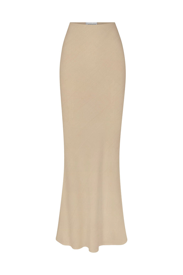 Bias-Cut Maxi Skirt