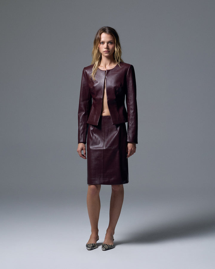 Ezra Jacket Burgundy