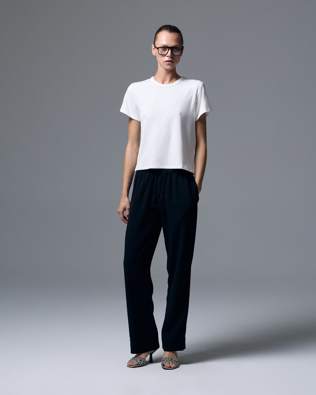 Reese Knit Tee White