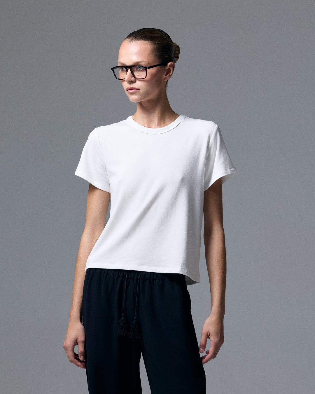 Reese Knit Tee White