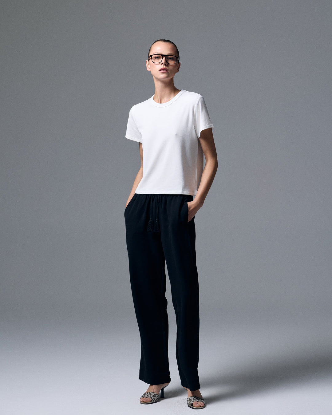 Reese Knit Tee White