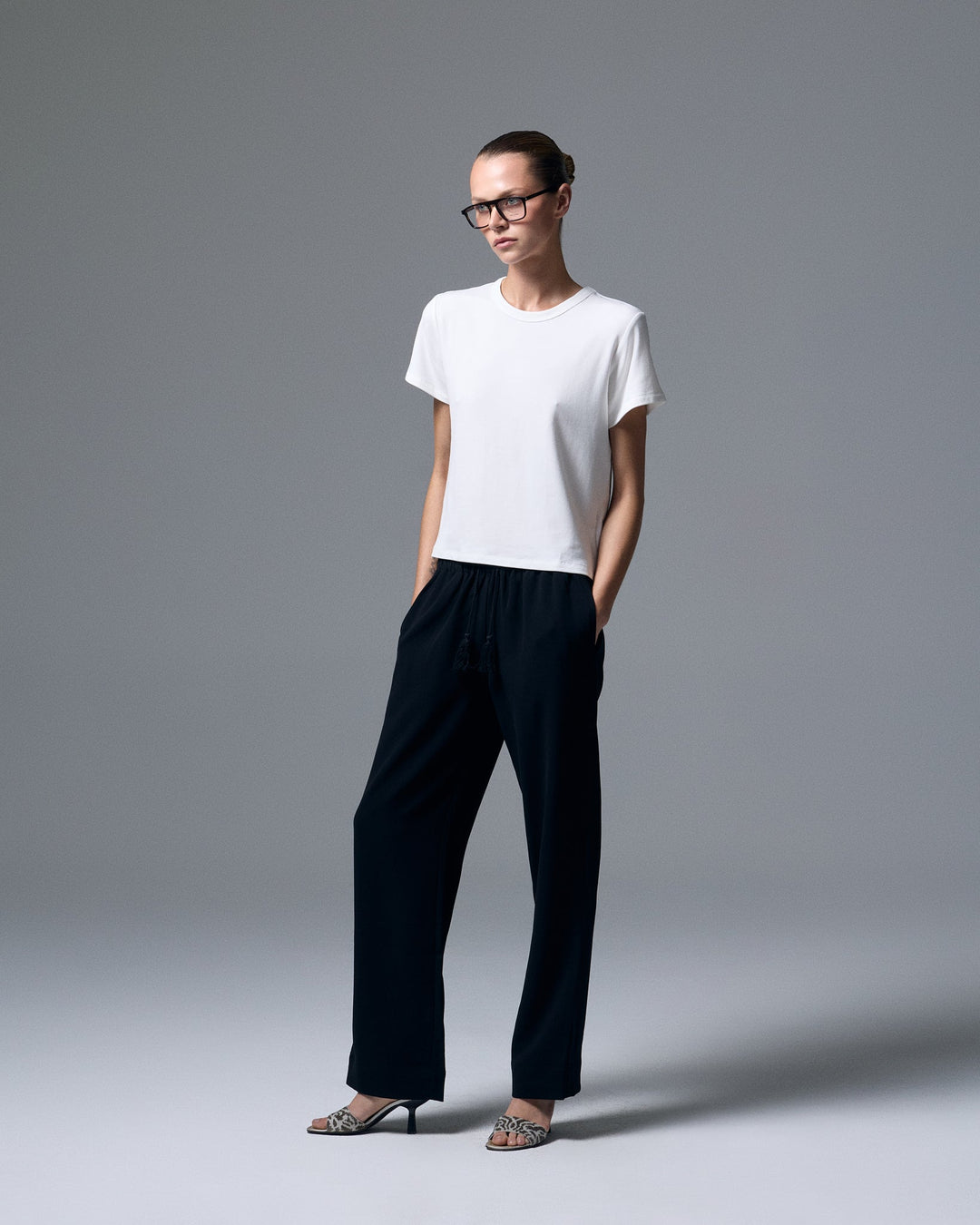 Reese Knit Tee White