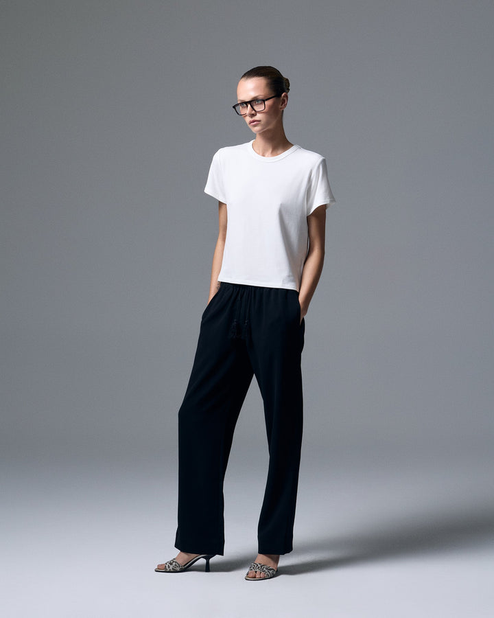 Reese Knit Tee White