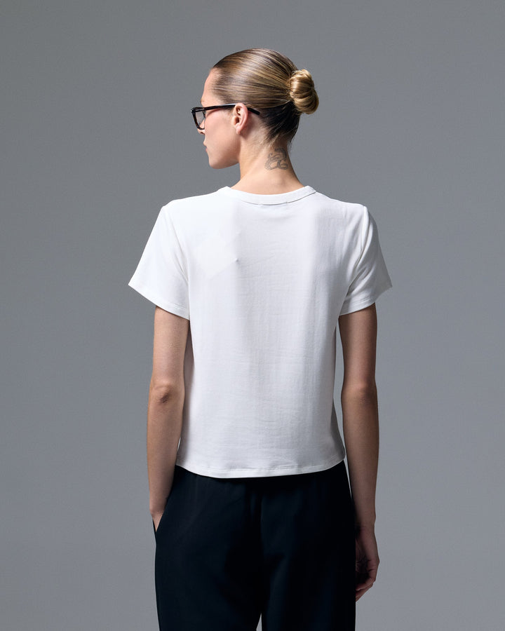 Reese Knit Tee White