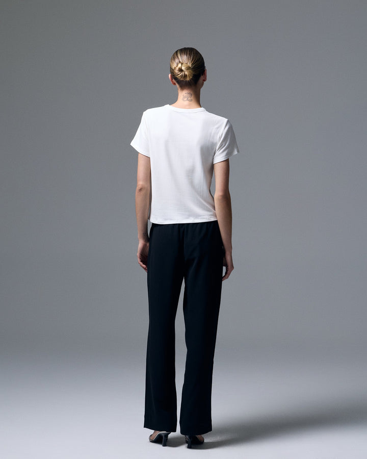 Reese Knit Tee White