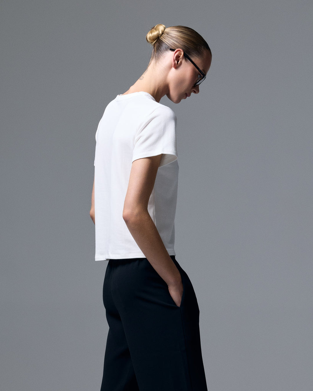 Reese Knit Tee White