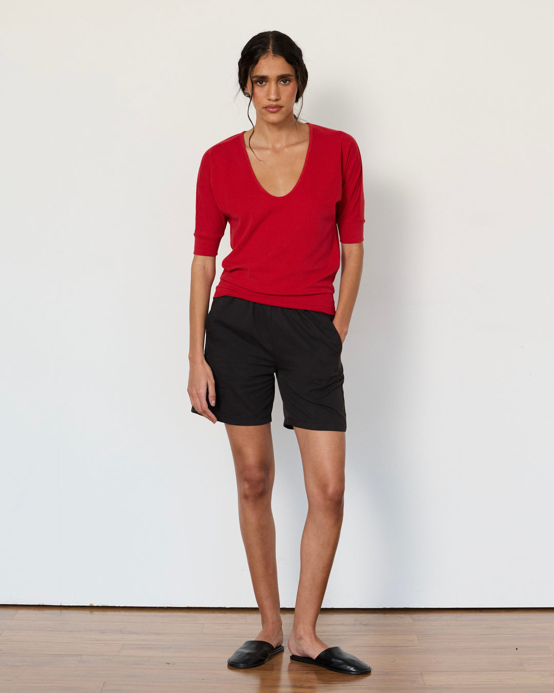 Logan Top Cherry Red