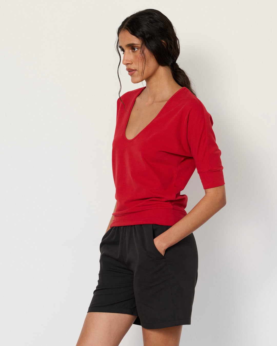 Logan Top Cherry Red