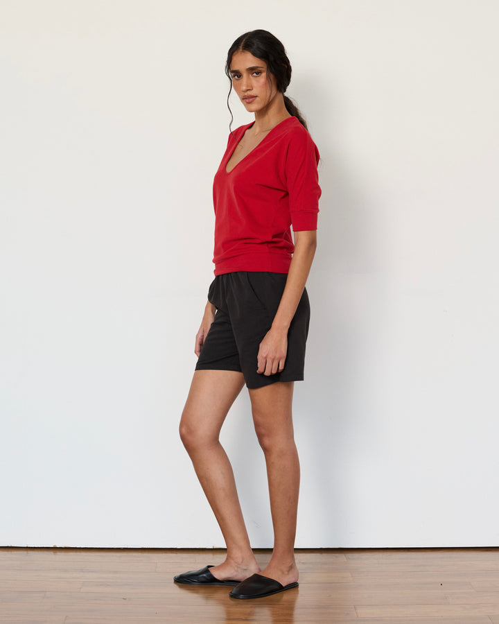 Logan Top Cherry Red