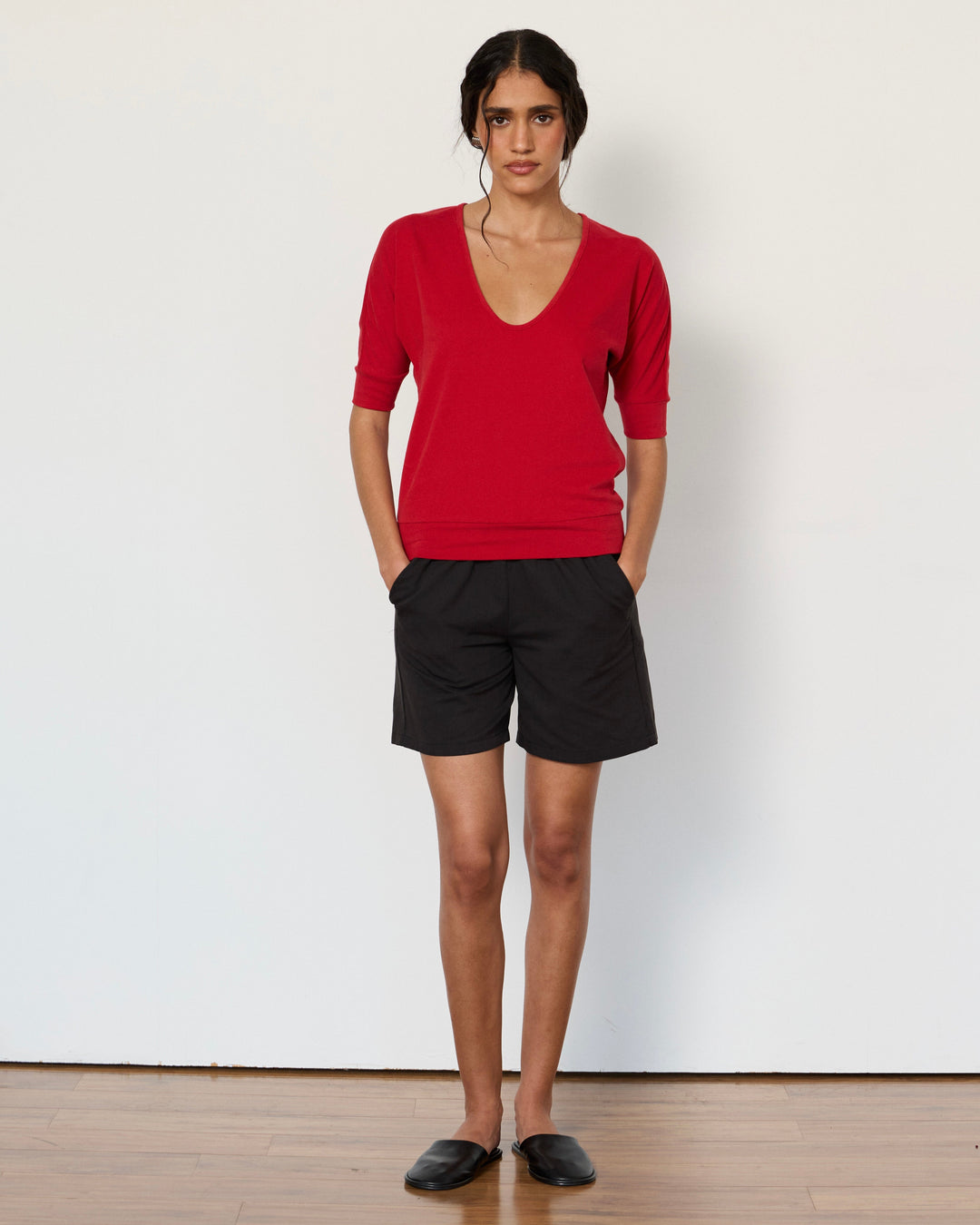Logan Top Cherry Red