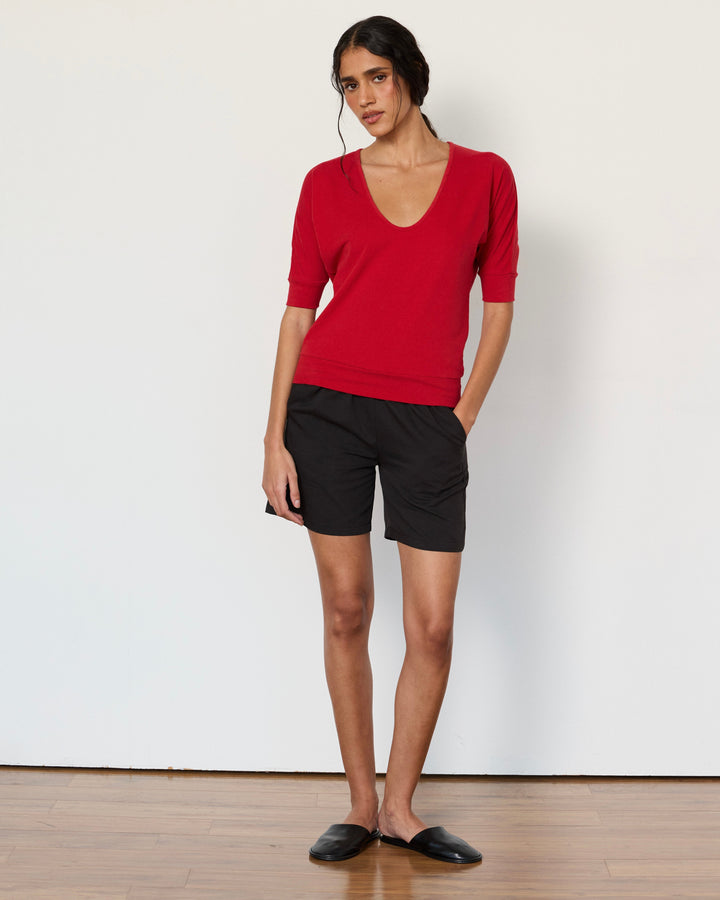 Logan Top Cherry Red