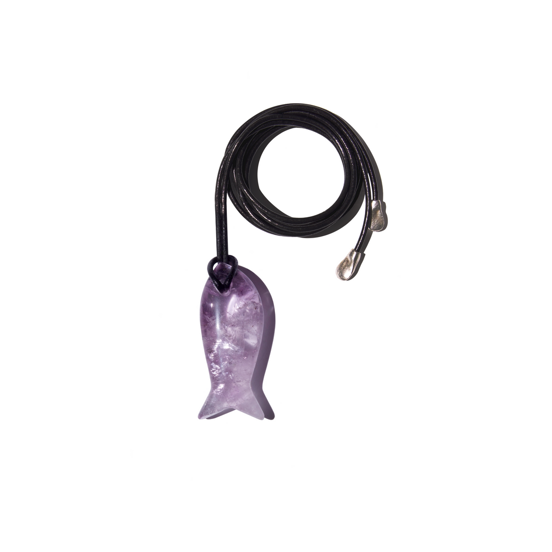 Amethyst Fish Pendant