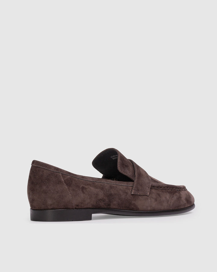 Arrow Suede Loafer Hot Fudge