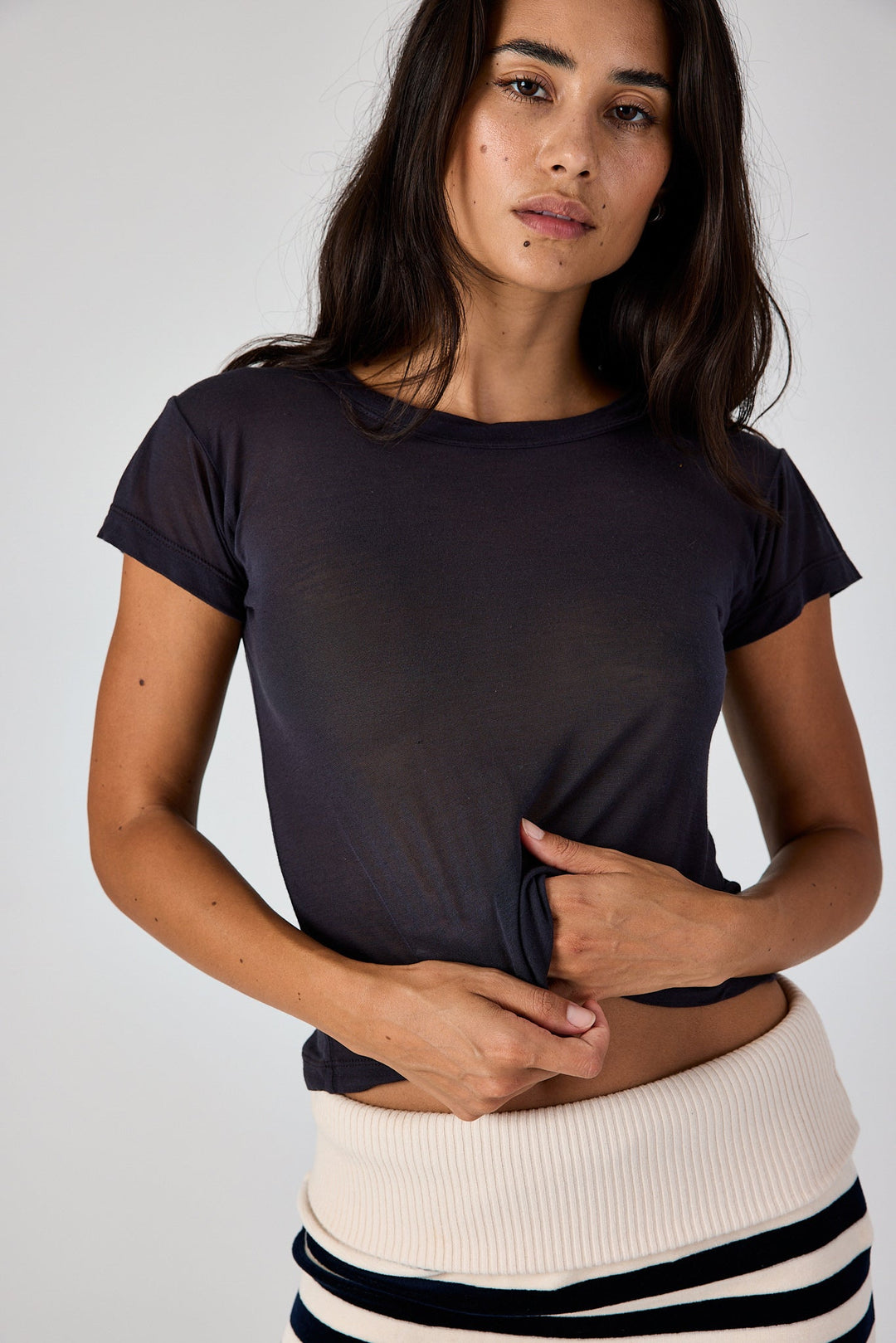Ava Sheer Baby Tee