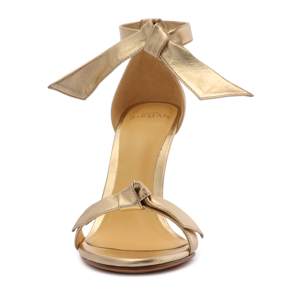 Clarita Leather Sandals 100 Golden