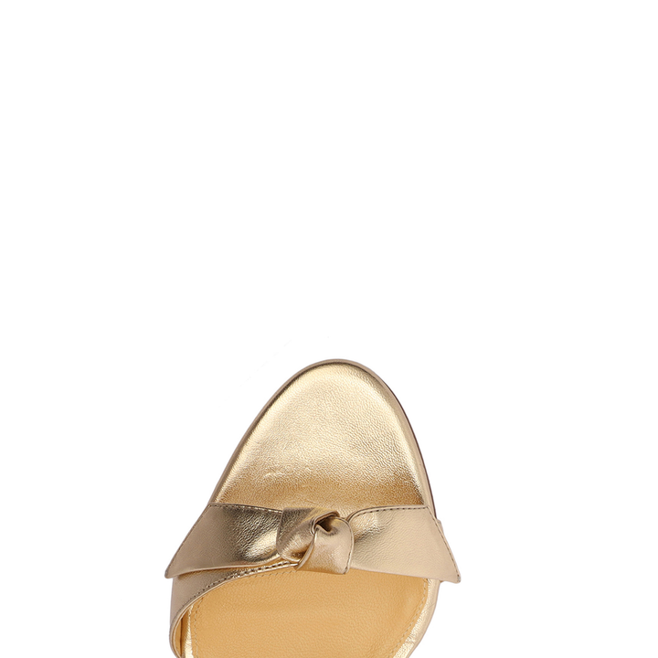 Clarita Leather Sandals 100 Golden