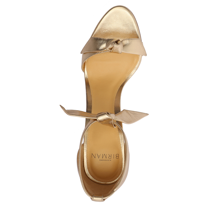 Clarita Leather Sandals 100 Golden