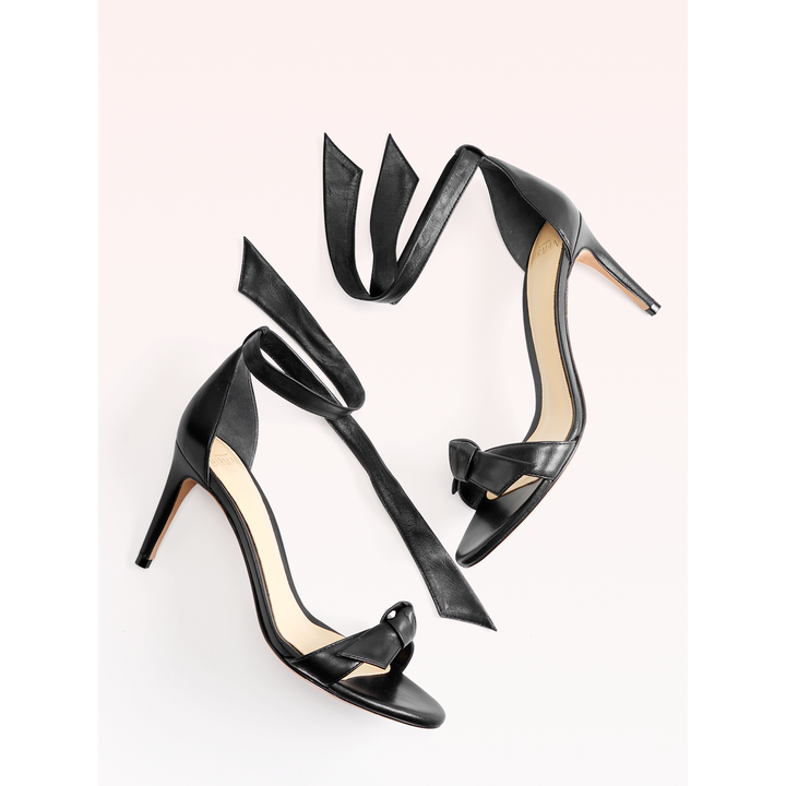 Clarita 75 Leather Sandals Black