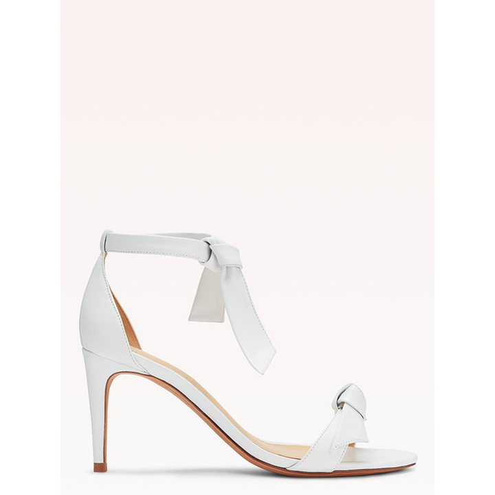 Clarita 75 Leather Sandals White