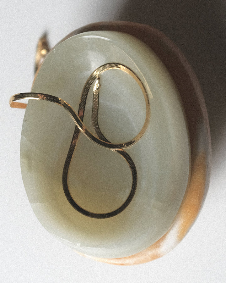 Vermeil Herringbone Necklace