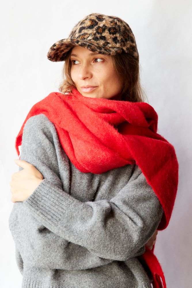 Cozy Solid Fringe Scarf
