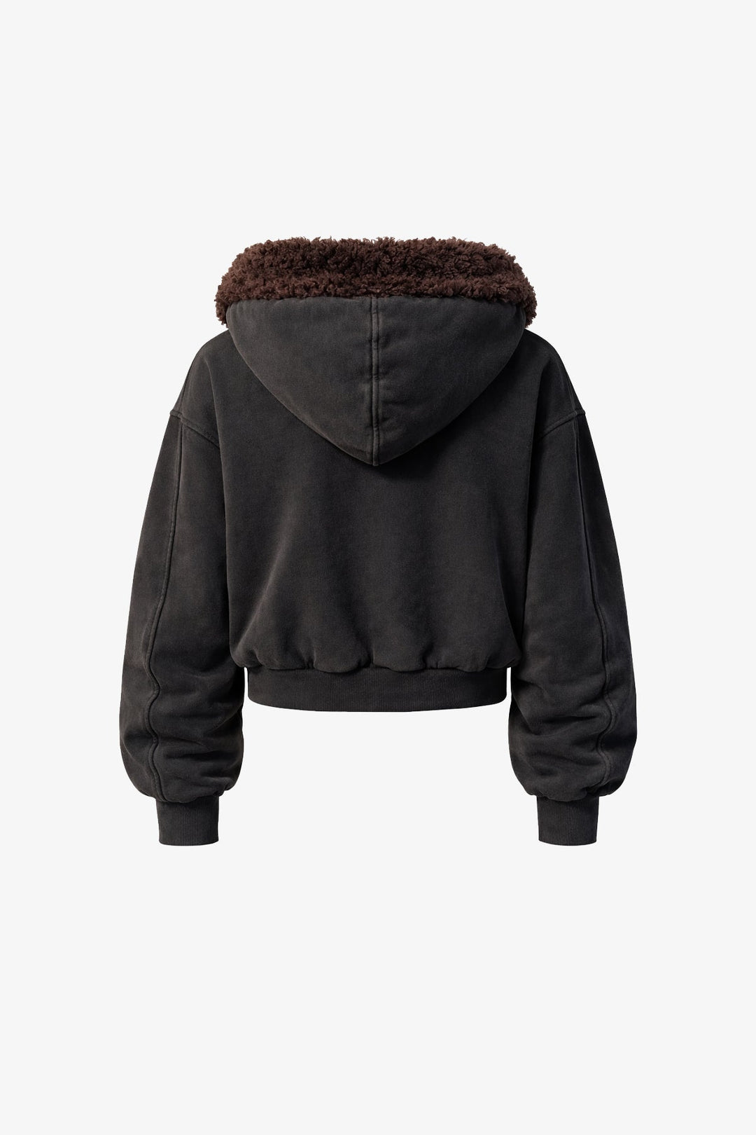 Wash Zip-up Hoodie Black