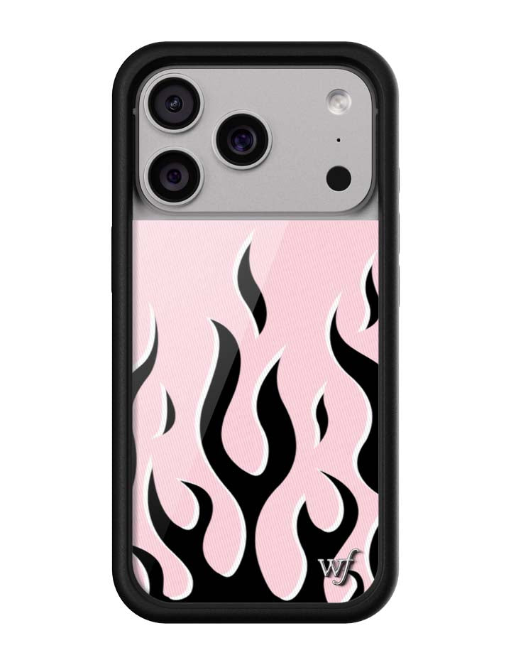 Flames | Pink &amp; Black iPhone Case