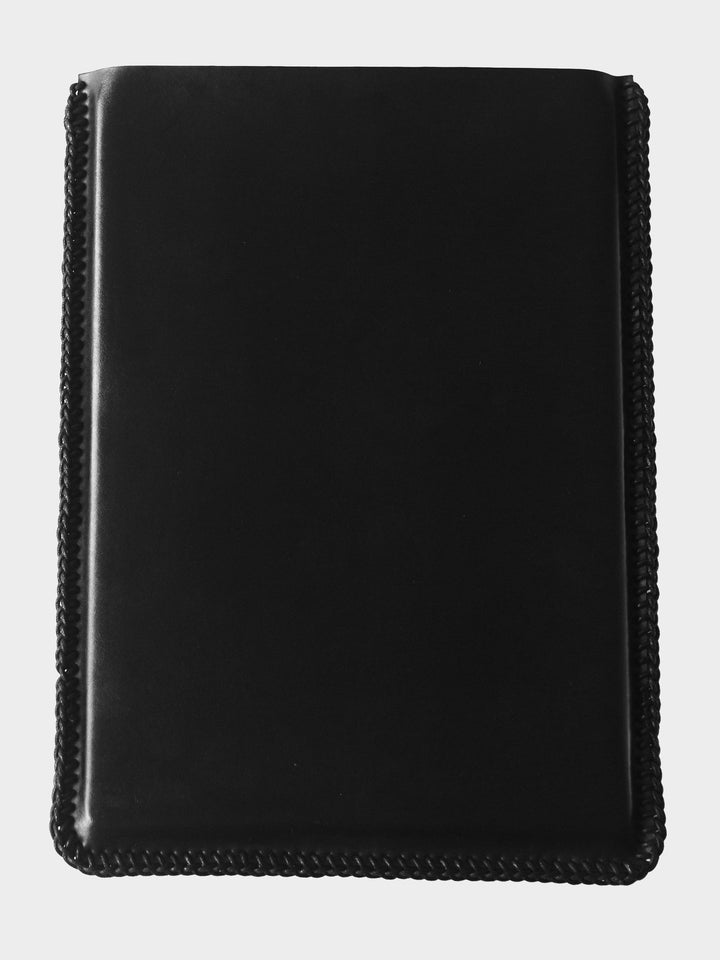 Laced Leather Laptop Sleeve