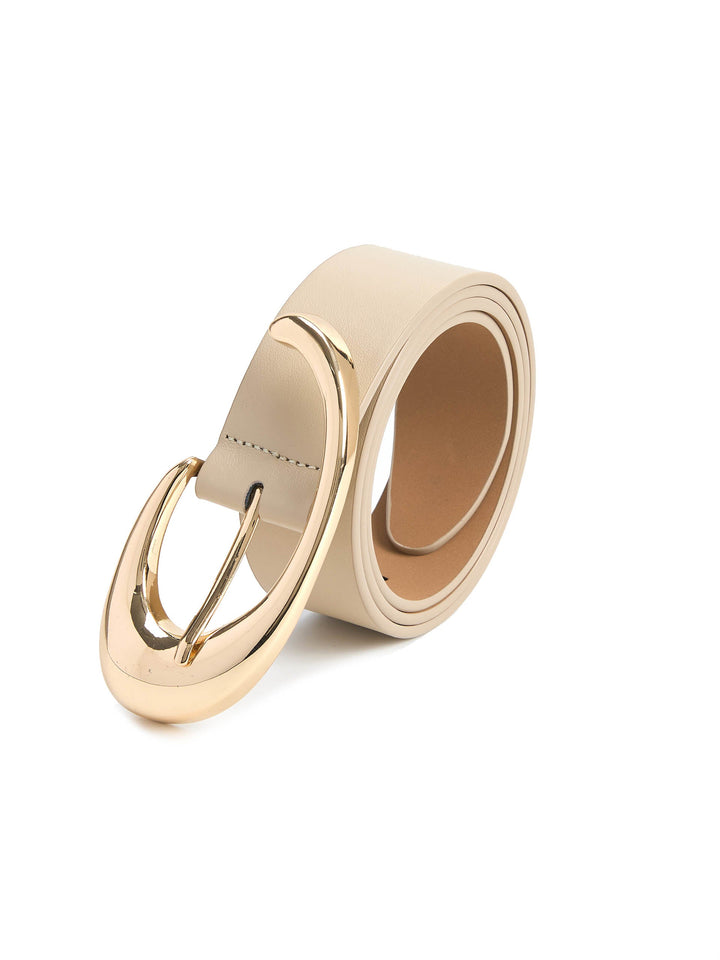 Sculpted Flow Belt in Ivory