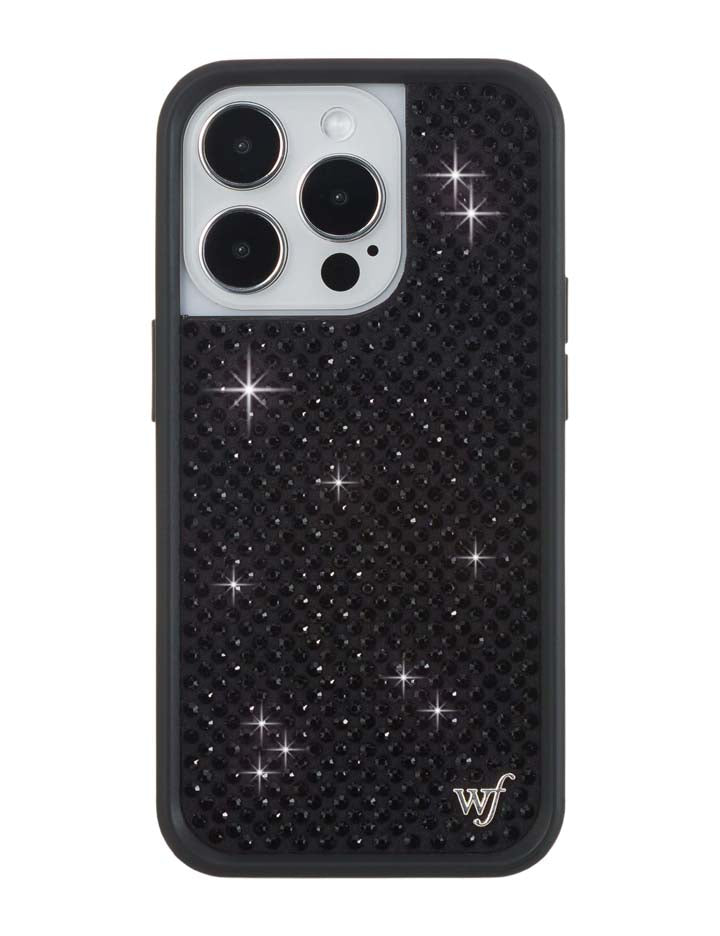 Rhinestone iPhone Case Black