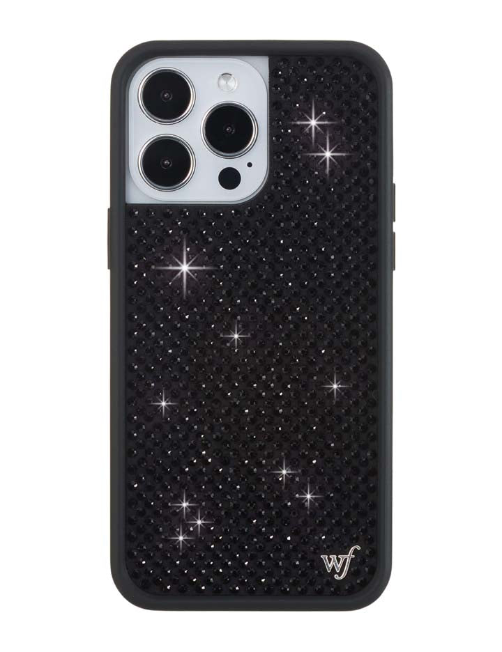 Rhinestone iPhone Case Black