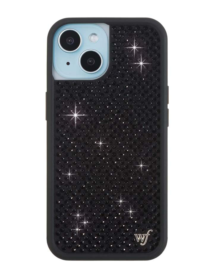 Rhinestone iPhone Case Black
