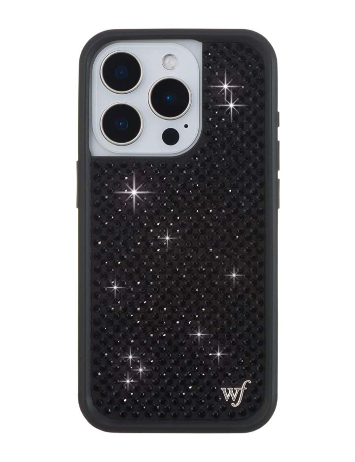 Rhinestone iPhone Case Black