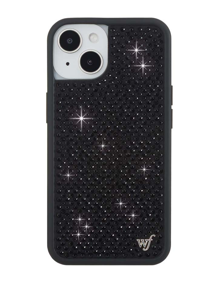Rhinestone iPhone Case Black