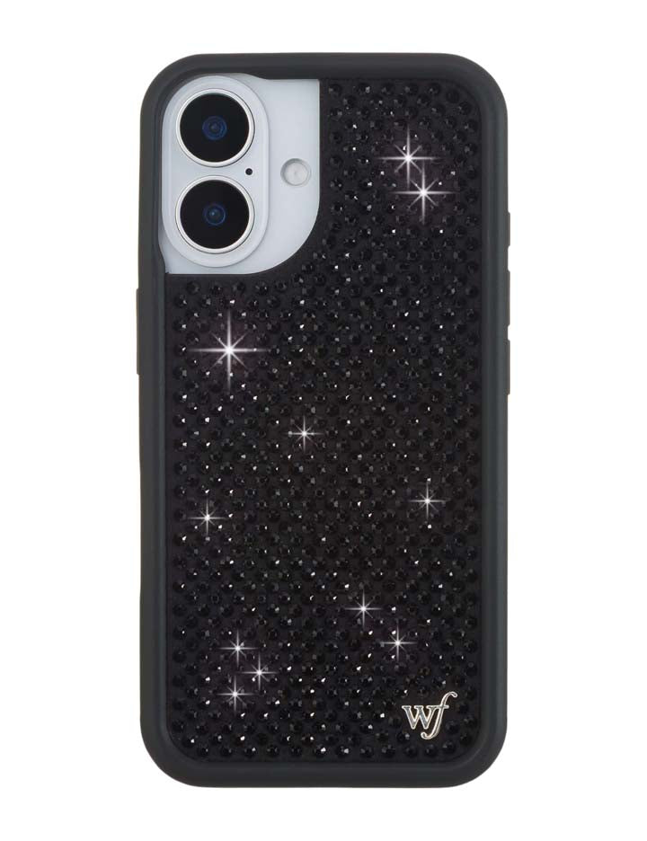 Rhinestone iPhone Case Black