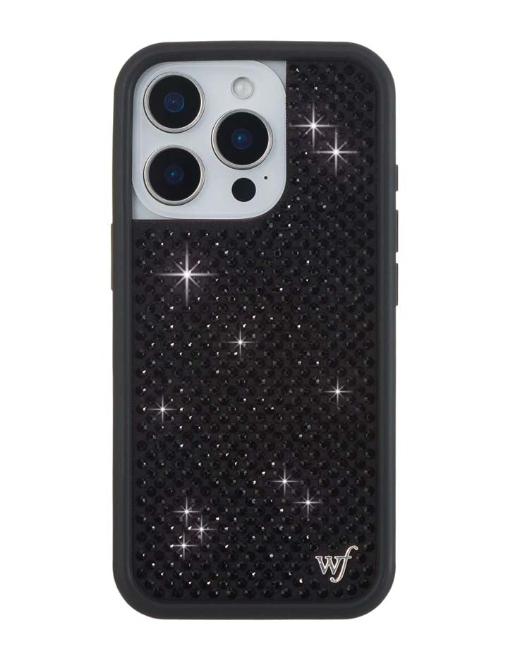 Rhinestone iPhone Case Black