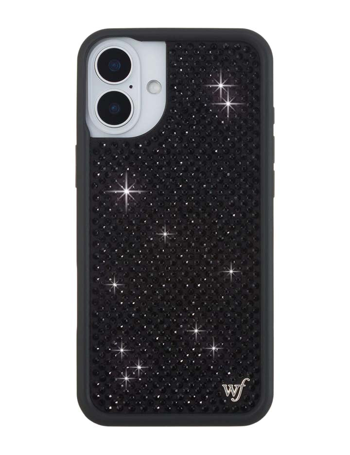 Rhinestone iPhone Case Black