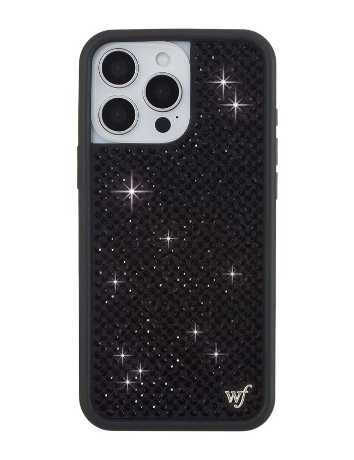 Rhinestone iPhone Case Black
