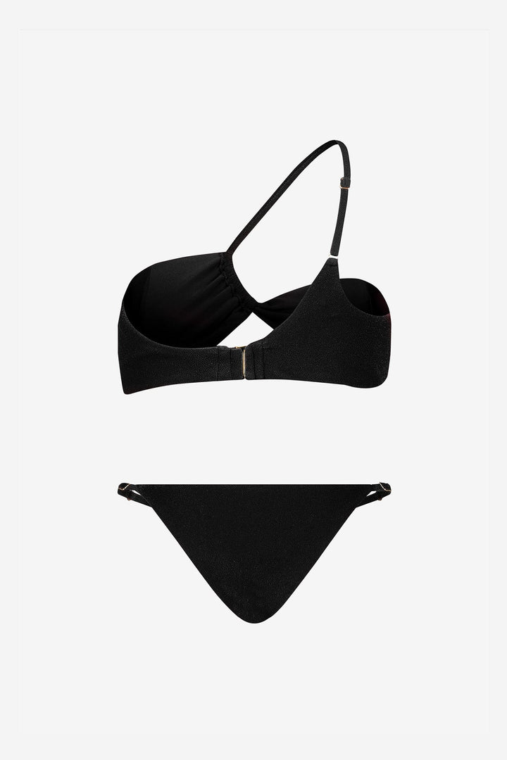 Narcissus Mini Bikini in Terry Black