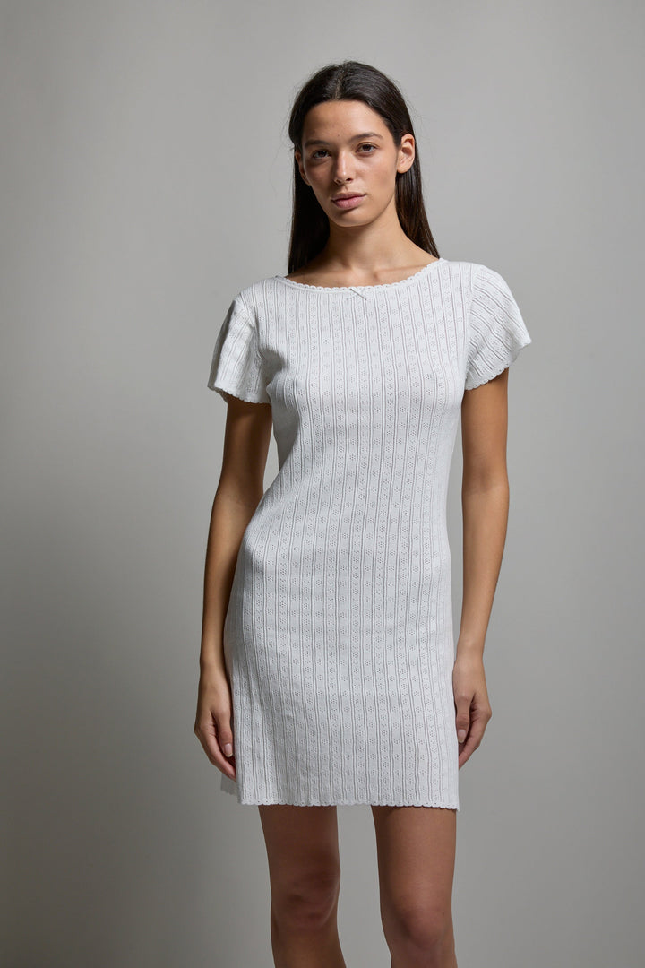 Paloma Pointelle Mini Dress