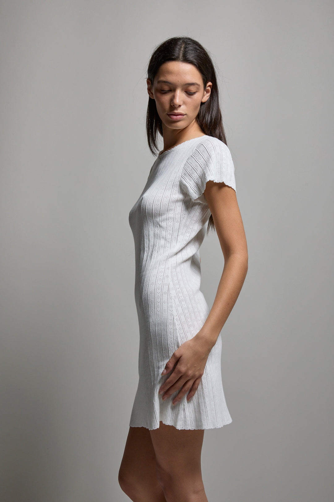 Paloma Pointelle Mini Dress