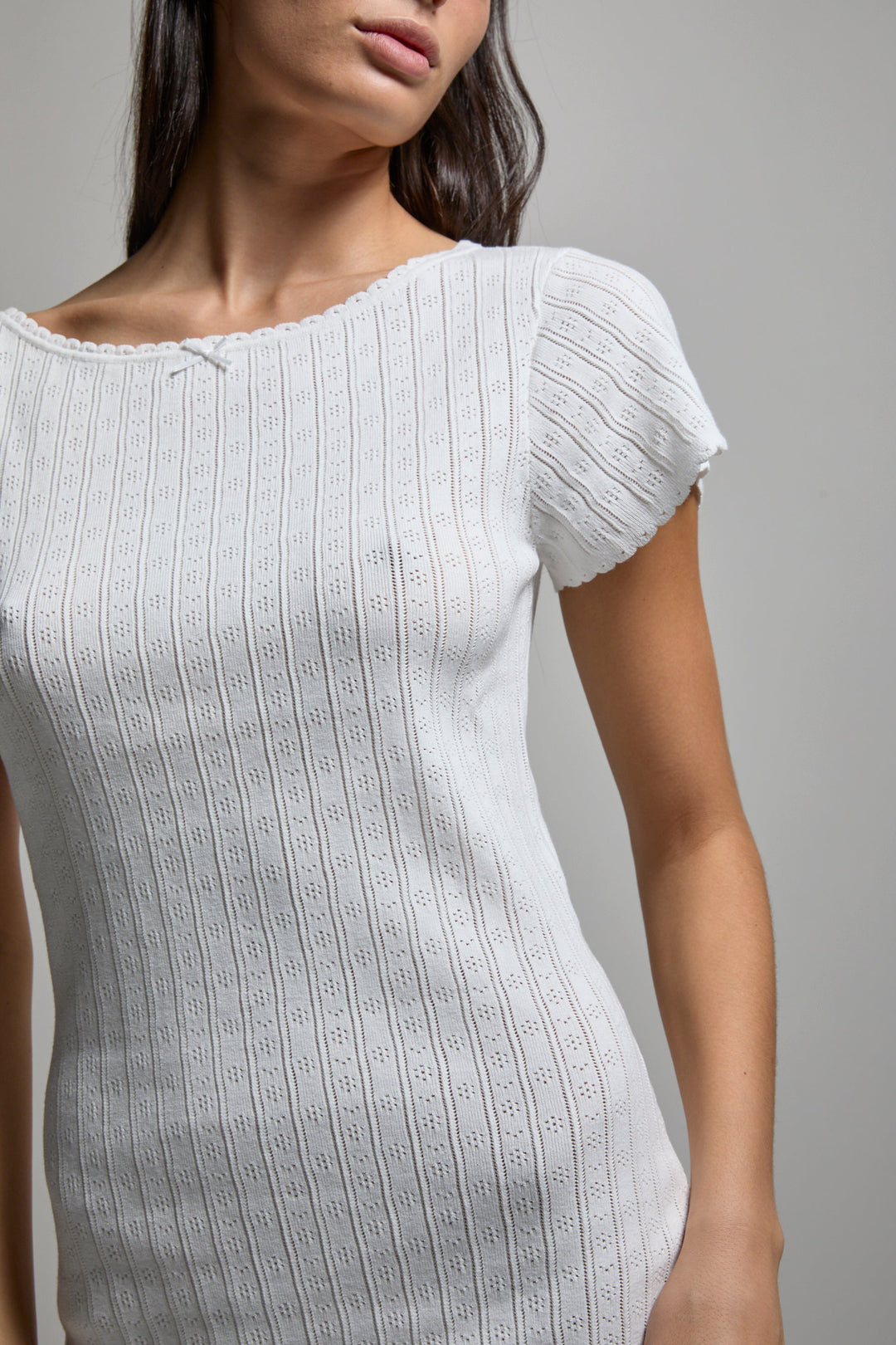 Paloma Pointelle Mini Dress