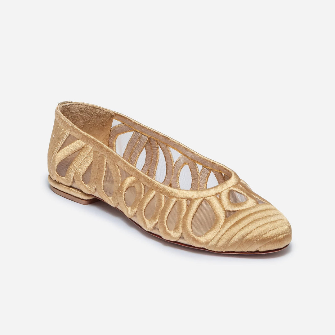 Costa Ballet Flat Gold