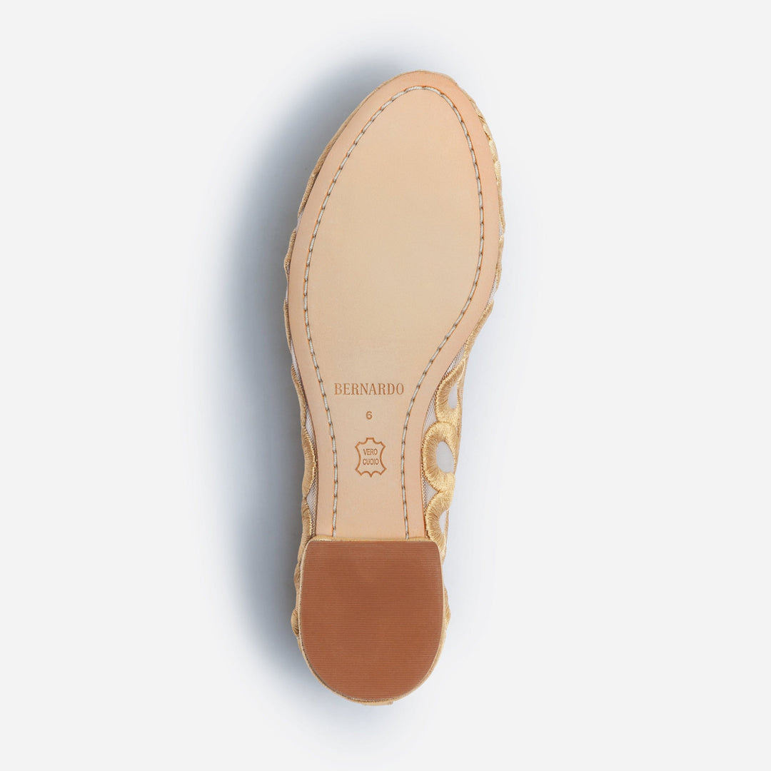 Costa Ballet Flat Gold