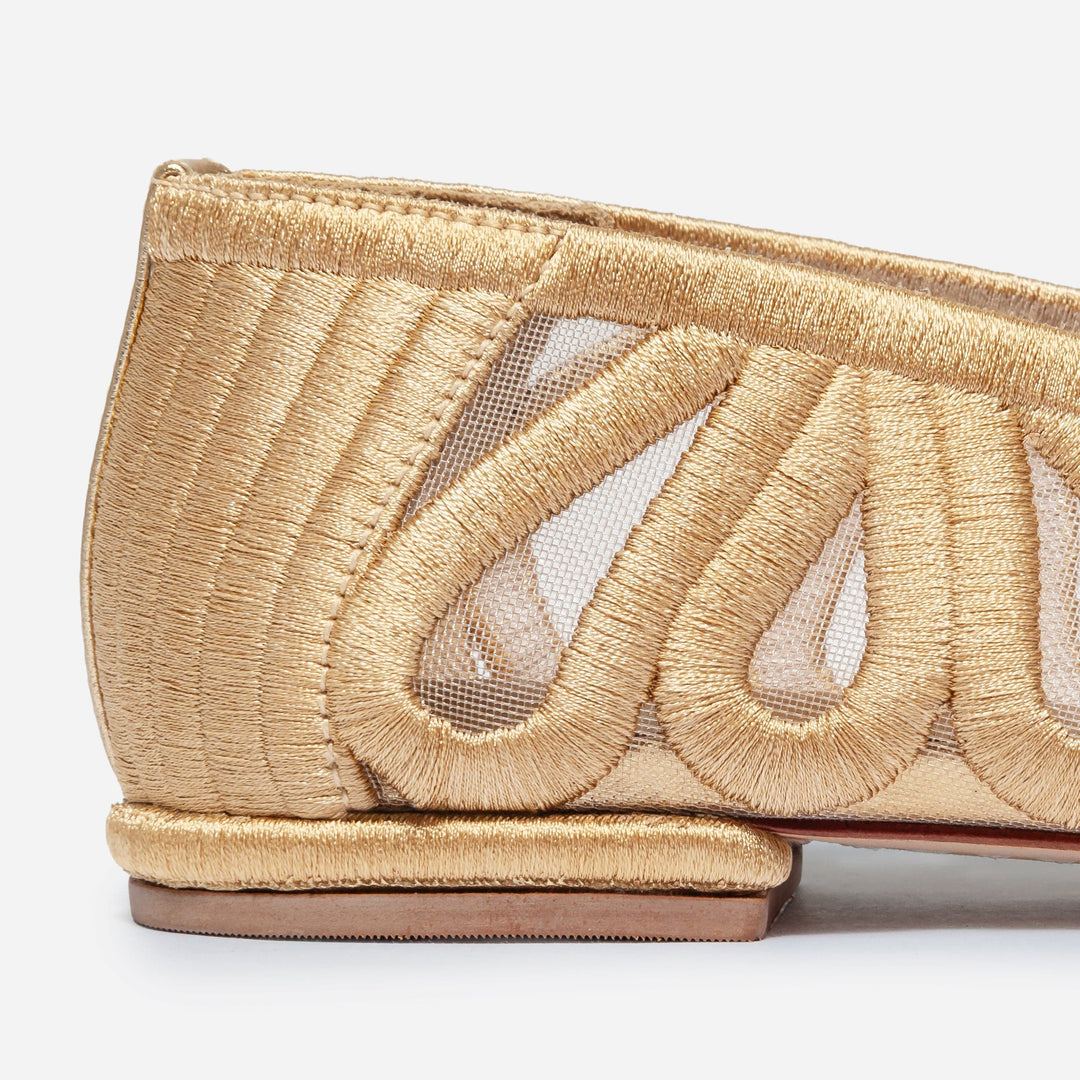 Costa Ballet Flat Gold