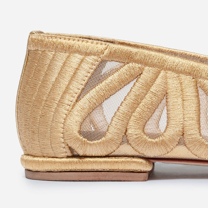Costa Ballet Flat Gold