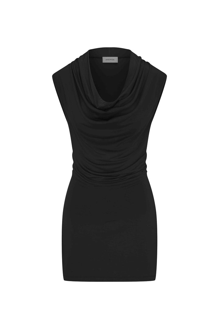 Cowl Neck Mini Dress