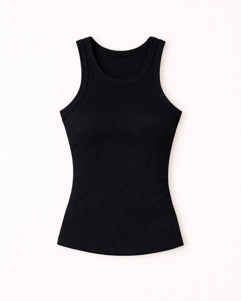 Jude High Neck Tank Top Black