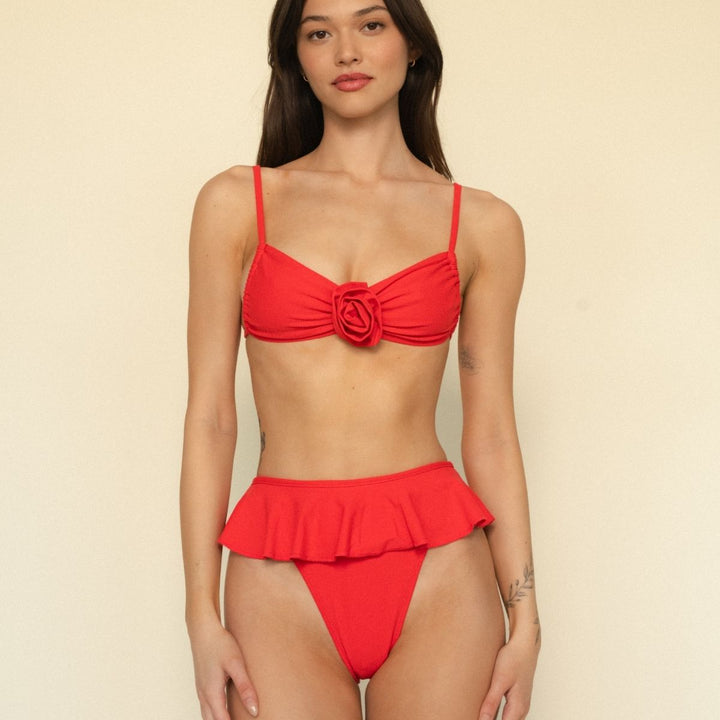 Cherry Devin Rosa Bikini Top