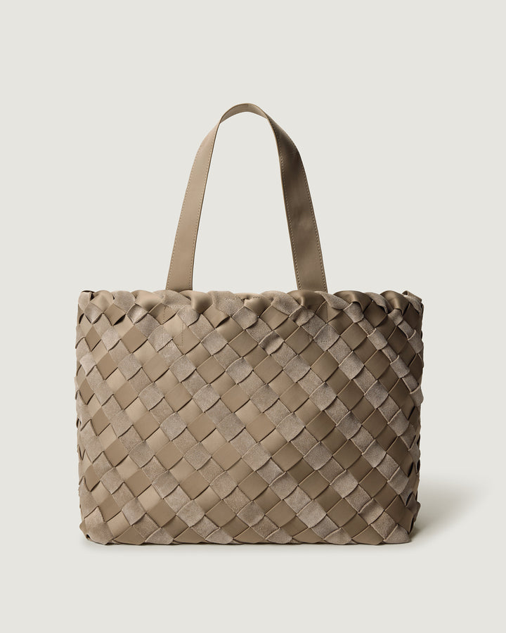 Como Medium Tote Suede &amp; Neoprene Bluff